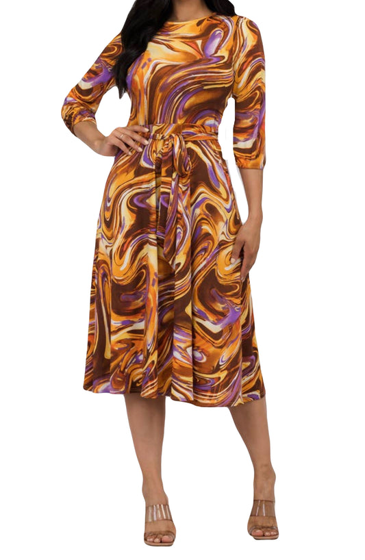 Swirl Midi Dress